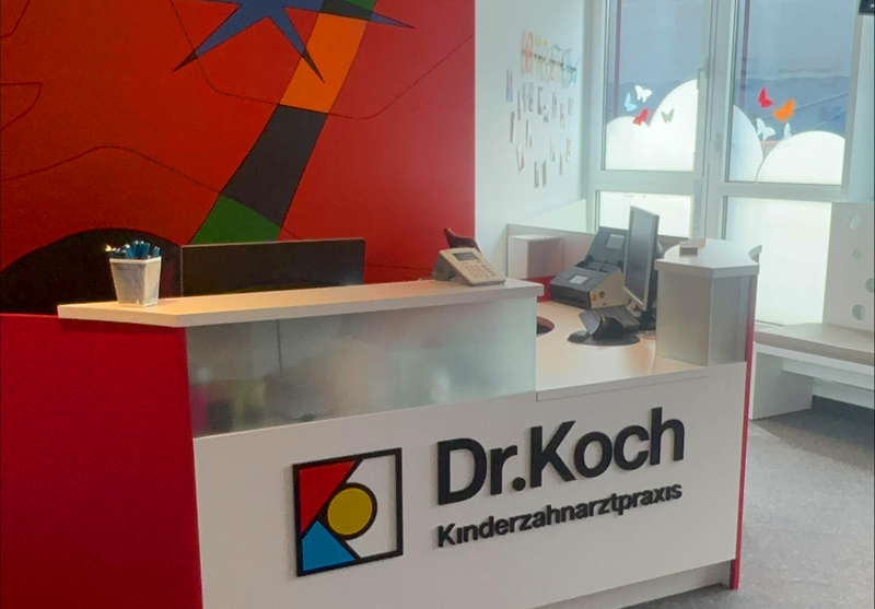 Rezeption Kinderzahnarztpraxis Dr. Koch Herne